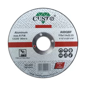 Disco de Corte Tipo Plano Para Alumínio