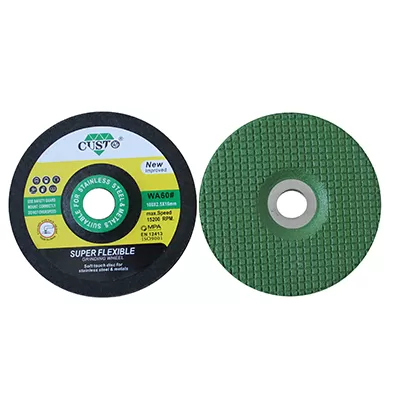 Disco de desbaste para aço inoxidável, rebolos flexíveis