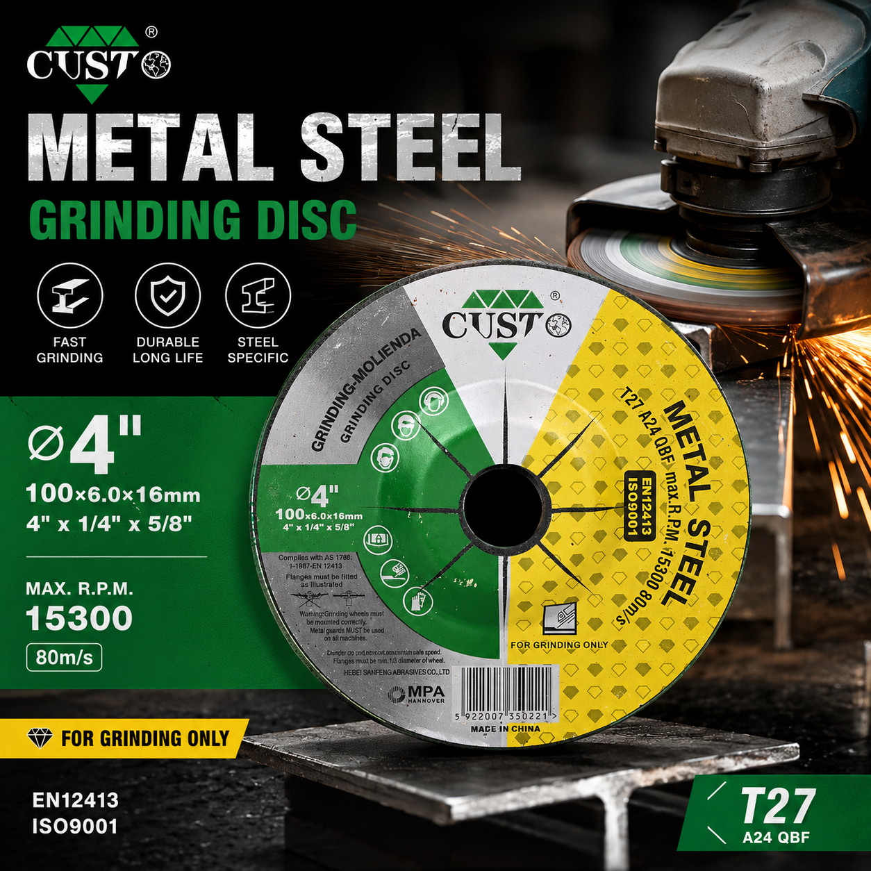Disco de Desbaste METAL 100